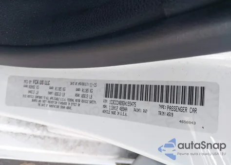 2016 Chrysler 200 Limited from USA, damaged, VIN 1C3CCCAB9GN155475